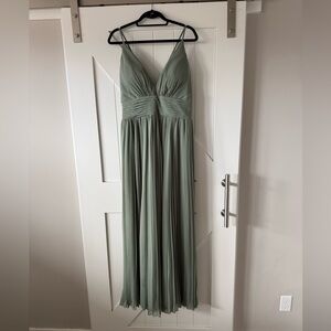Elegant Kennedy Blue Moss Green Evening Gown/bridesmaid Dress